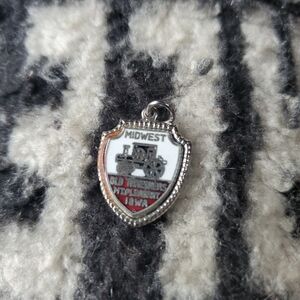Vintage Midwest Old Threshers Mt. Pleasant, Iowa Sterling Silver Charm